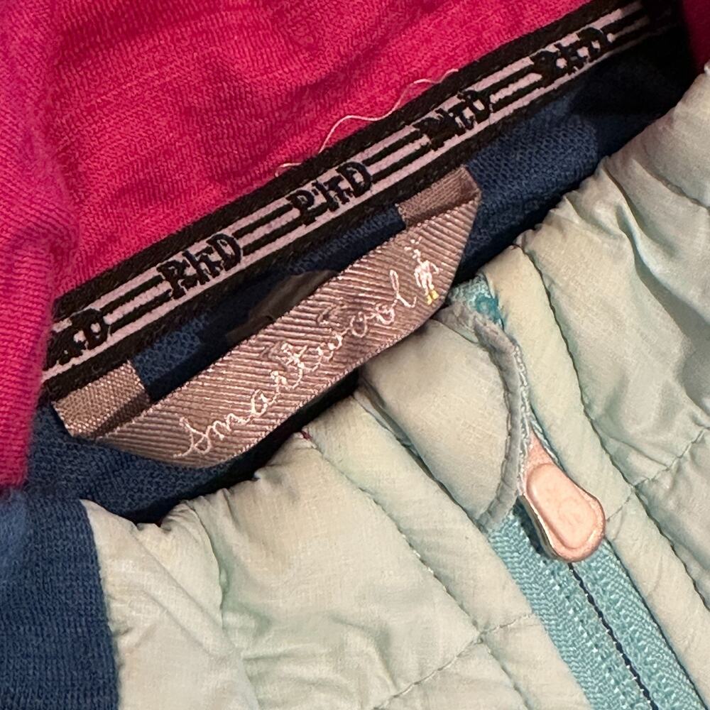 Smartwool PhD Smartloft Divide Full Zip Jacket Womens S Merino Blend Teal *Holes - Picture 2 of 16